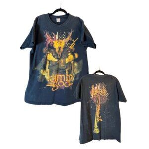 LAMB of GOD Graphic T Shirt Black Hard Rock Heavy Metal Band Tee Mens L